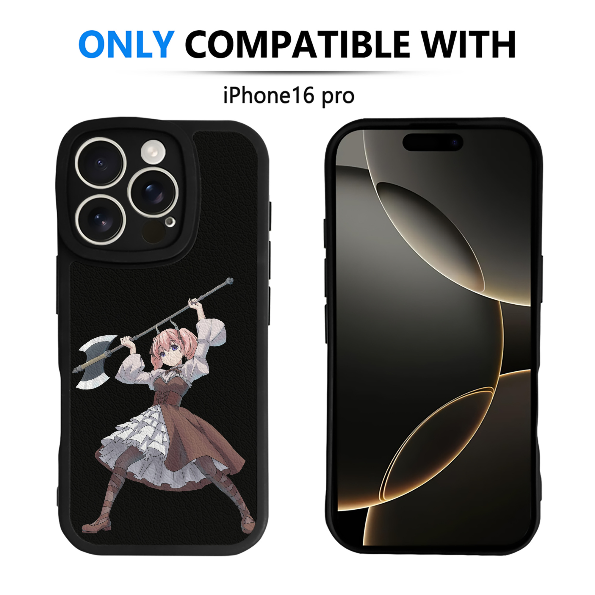 （画像用） 葬送のフリーレン Frieren 【iPhone 16シリーズ対応】シリコンスマホケース（レザー調） 材質：シリコン